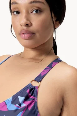 Printed Shaping V Neck One Piece|Speedo New