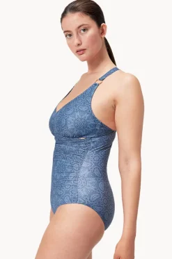 Printed Shaping V Neck One Piece|Speedo Clearance