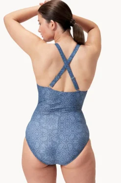 Printed Shaping V Neck One Piece|Speedo Clearance