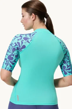 Printed Short Sleeve Suntop|Speedo Hot