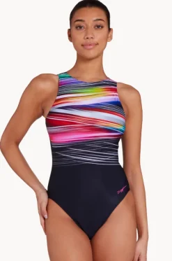 Prism Geo Hi Front One Piece|Zoggs Discount