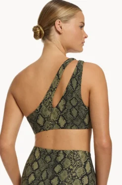 Python Splice One Shoulder Top|Jets New