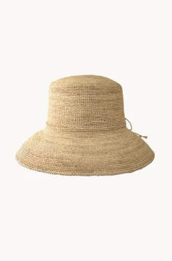 Raffia Bucket Hat|Cherry Red Best
