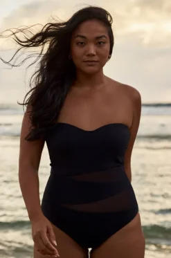 Reset D/DD Cup Spliced Bandeau One Piece|Sunseeker Online