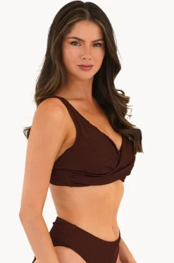 Retro Deco DD/E Cup Wrap Front Bra|Moontide Sale