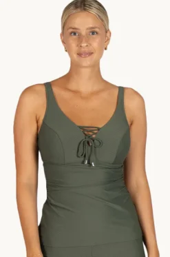 Rococco F/G Cup Lace Up Tankini Separate|Baku Discount