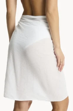 Salt Frayed Sarong|Sea Level Hot