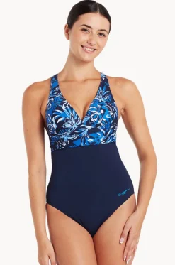 Ruched Cross Back One Piece|Zoggs Online