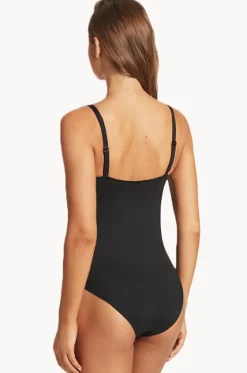 Scalloped Square Neck Bralette One Piece|Sea Level Best