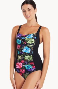 Sea Velvet Ruched Front One Piece|Zoggs Outlet