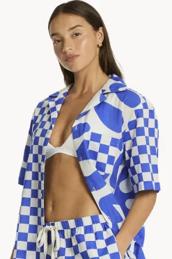 Seascape Bowling Shirt|Sea Level Clearance