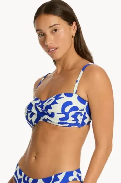 Seascape Twist Bandeau|Sea Level New