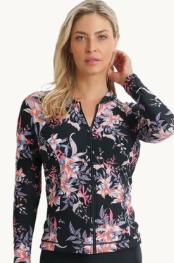 Select Long Sleeve Zip Suntop|Jantzen