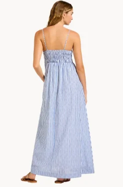 Shirred Midi Dress|Seafolly Outlet