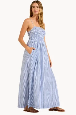 Shirred Midi Dress|Seafolly Outlet