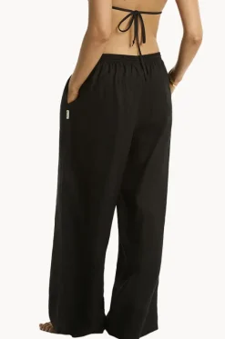 Shore Linen Palazzo Pant|Sea Level Online