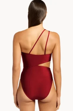 Sol Shine One Shoulder One Piece|Jets Clearance