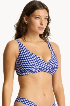 Solara Cross Front Bra|Sea Level