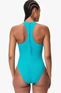 Solid Racerback Zip One Piece|Speedo Hot