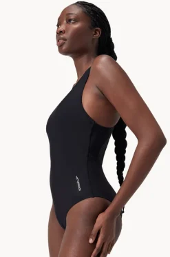 Solid Scoop Neck Mesh Back One Piece|Speedo Online