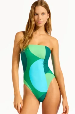 Sorrento DD Cup Bandeau One Piece|Seafolly New