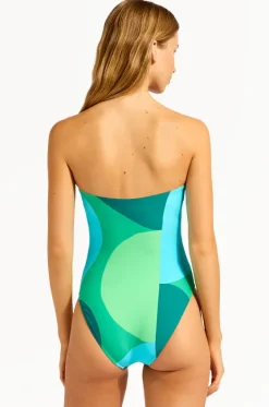 Sorrento DD Cup Bandeau One Piece|Seafolly New