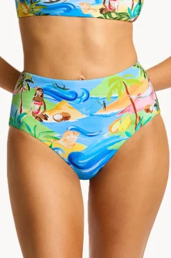 South Pacific High Waisted Pant|Seafolly Hot