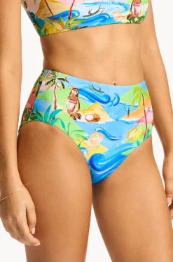 South Pacific High Waisted Pant|Seafolly Hot
