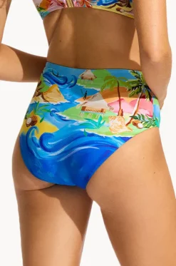 South Pacific High Waisted Pant|Seafolly Hot