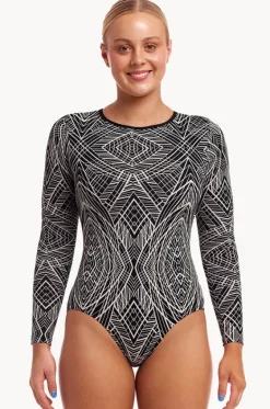 Space Signals Love Cover Sunsuit|Funkita