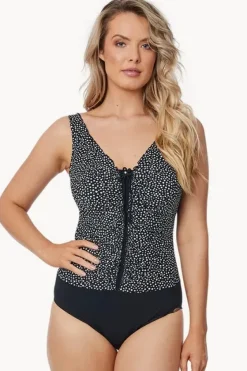 Spot D Cup Ruffle One Piece|Sunflair Online