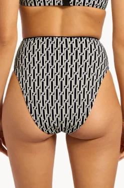 Spring Geo High Waist High Leg Pant|Jets Hot