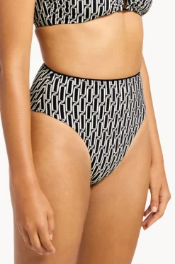 Spring Geo High Waist High Leg Pant|Jets Hot