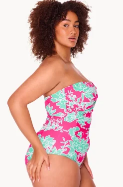 Fields Twist Bandeau One Piece|Genevieve Discount