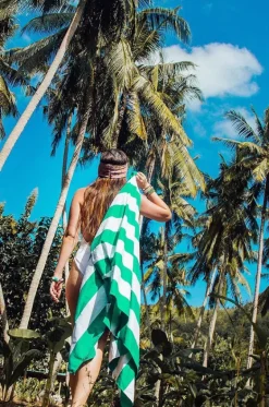 Stripe Cabana Microfibre Towel|Dock And Bay Sale