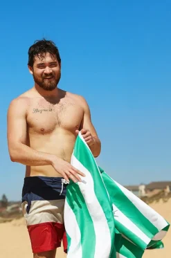 Stripe Cabana Microfibre Towel|Dock And Bay Sale