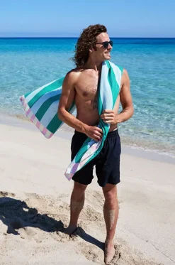 Stripe Clubhouse Microfibre Towel|Dock And Bay Discount