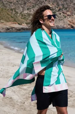 Stripe Clubhouse Microfibre Towel|Dock And Bay Discount