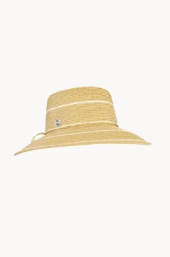 Stripe Down Brim Hat|Sundaise Hot