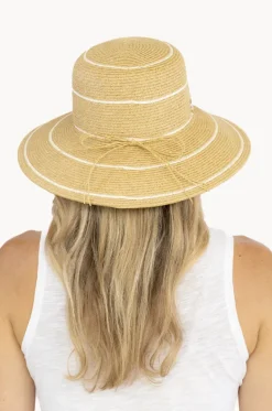 Stripe Down Brim Hat|Sundaise Hot
