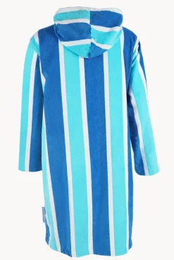 Stripe Hooded Towelling Robe M/L|Back Beach Co New