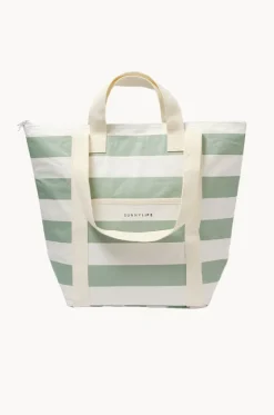 Stripe Light Cooler Tote|Sunny Life Outlet