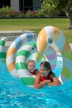 Stripe Poolside Giant Inflatable Noodle|Sunny Life Clearance