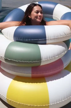 Stripe Slim Tube Pool Ring|Sunny Life Outlet