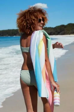 Stripe Summer Microfibre Towel|Dock And Bay New