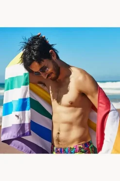 Stripe Summer Microfibre Towel|Dock And Bay Sale