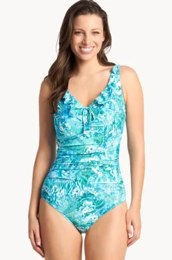 Sundance E/F Cup Frill Ruched One Piece|Sunseeker Online