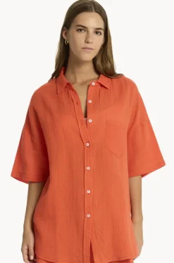 Sunset Aloha Shirt|Sea Level Discount