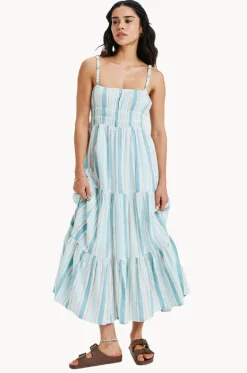 Sunshine Coastline Stripe Dress|Roxy Online