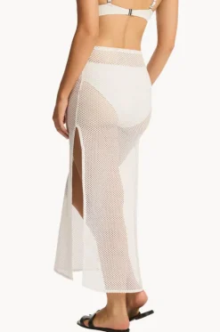 Surf Mesh Long Skirt|Sea Level Clearance